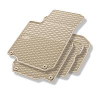 Mossa Alfombrillas de Goma adecuadas para VW Volkswagen Jetta IV Berlina, Variant (1998-2005) Beige - alfombras para Coche