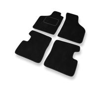 Mossa Alfombrillas de Velour adecuadas para Renault Twingo I (1992-2007) - alfombras para Coche - Premium Color Negro 1