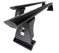 Mossa Barras de Techo ALU aptas para Ford Transit Custom 14-23 Negro DBE