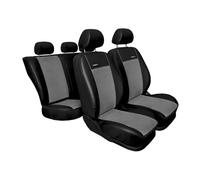 Mossa Fundas de Asientos adecuadas para Volkswagen Tiguan I SUV (2011-2015) Funda del Asiento del copiloto - Dos Piezas - Gris