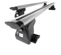 Mossa Portaequipajes de Techo adecuadas para Chrysler Voyager Monovolumen (2001-2008) - baca para Coche - Barras para Techo de Coche - Aluminio Plata - Perfil en T 2