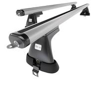 Mossa Portaequipajes de Techo adecuadas para Mercedes-Benz Classe S W220 Berlina (1999-2005) - baca para Coche - Barras para Techo de Coche - Aluminio Plata - sin Puntos de Montaje 1
