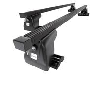 Mossa Portaequipajes de Techo adecuadas para Peugeot Expert Furgoneta (2007-2016) - baca para Coche - Barras para Techo de Coche - Acero Negro - Puntos de Montaje