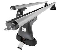 Mossa Portaequipajes de Techo adecuadas para Peugeot Partner First MK I Furgoneta (2008-2018) - baca para Coche - Barras para Techo de Coche - Aluminio Plata - Puntos de Montaje 1