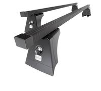 Mossa Portaequipajes de Techo adecuadas para Skoda Fabia MK I Hatchback (2001-2008) - baca para Coche - Barras para Techo de Coche - Acero Negro - Puntos de Montaje