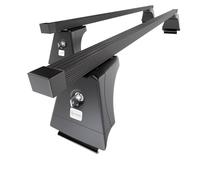 Mossa Portaequipajes de Techo adecuadas para Volvo XC60 SUV (2008-2017) - baca para Coche - Barras para Techo de Coche - Acero Negro - Railing Integrado
