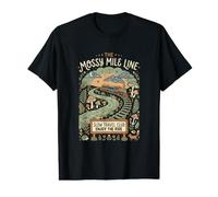 Mossy Mile Line Forest Train Amante de Slow Travel Club Journey Camiseta gráfica económica