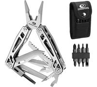 Mossy Oak Alicates Multiusos, Multiherramienta de Alicates 21 en 1, Navaja Multiusos, Herramienta Multiusos con Cuchillo, Destornillador para Camping, Reparación, Senderismo, Incluye Bolsa Portátil