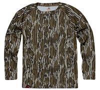Mossy Oak Camisa de Caza para Hombre, Ropa de Camuflaje de Manga Larga