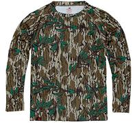 Mossy Oak Camisa de Caza para Hombre, Ropa de Camuflaje de Manga Larga