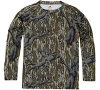 Mossy Oak Camisa de Caza para Hombre, Ropa de Camuflaje de Manga Larga