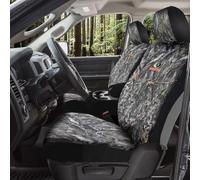 Mossy Oak Fundas de Asiento de Camuflaje con Respaldo bajo, Fabricadas con Tela Oxford Rip-Stop, Compatible con Bolsa de Aire, Ajuste Universal para la mayoría de Asientos de Cubo, Producto con