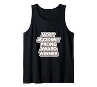 Most Accident Prone Award Winner Humor torpe ------ Camiseta sin Mangas