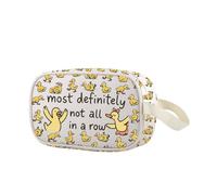 Most Definitely Not All in A Row - Bolsa de maquillaje transparente para regalo de salud mental, producto de los patos del caos, Most Definitely Duck Cbag Eu, Multifuncional: