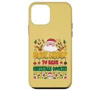 Most Likely To Bake Christmas Cookies Outfit Funny Xmas Carcasa para iPhone 12 Mini