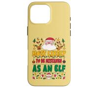 Most Likely To Be Mistaken As An Elf Outfit Funny Xmas Carcasa para iPhone 16 Pro MAX