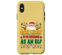 Most Likely To Be Mistaken As An Elf Outfit Funny Xmas Carcasa para iPhone X/XS