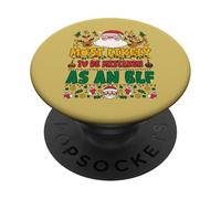 Most Likely To Be Mistaken As An Elf Outfit Funny Xmas PopSockets PopGrip Adhesivo