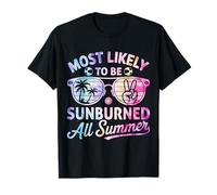 Most Likely To Be Sunburned All Summer Camiseta