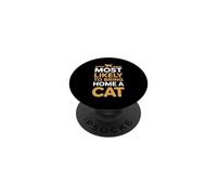 Most Likely To Bring Home A Cat PopSockets PopGrip Adhesivo