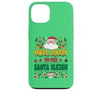 Most Likely to Fix Santa Sleigh Outfit Funny Xmas Pajamas Carcasa para iPhone 13