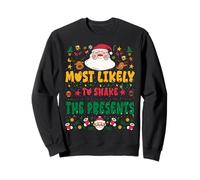 Most Likely To Shake The Presents Outfit Funny Xmas Pajamas Sudadera