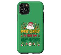 Most Likely To Take Too Many Pictures Outfit Funny Xmas Carcasa para iPhone 11 Pro