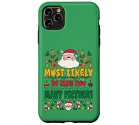 Most Likely To Take Too Many Pictures Outfit Funny Xmas Carcasa para iPhone 11 Pro MAX