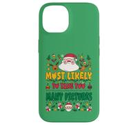 Most Likely To Take Too Many Pictures Outfit Funny Xmas Carcasa para iPhone 14
