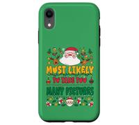 Most Likely To Take Too Many Pictures Outfit Funny Xmas Carcasa para iPhone XR
