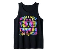 Most Likely To Tanning All Summer Camiseta sin Mangas