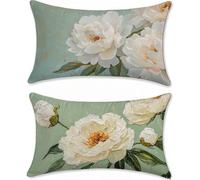 Mostaza Funda Cojin 60x90cm Fundas Cojines Sofa Terciopelo Fundas Cojines Exterior Impermeable Flor Funda Almohada Decorativos Exterior Jardin Juego de 2 Rectangular para Cama Outdoor Cushions u-15331