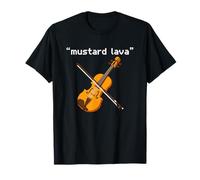 Mostaza Lava Pixel Violín Música Meme Camiseta