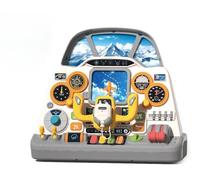 Mostop Aeroplane Cockpit Steering Wheel Toy, Educational Sensory Interactive Toy with Sound Light for Pretend Play, Fine Motor Skills and Cognitive Development for Toddler Baby Ages 18+ Months