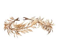 MOSTORY Corona de Dios griego hecha a mano, diadema dorada para disfraz de Toga, corona real, tiara para Mardi Gras, orgullo para adultos, carnaval, cosplay, accesorio