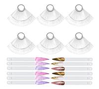 Mostrador de Esmaltes de Uñas Muestras Uñas Falsa Muestras Mostrador Soportes Exhibición Esmalte Uñas Muestras Arte Uñas Display Exhibidor Uñas Postizas Pintar Uñas (B)