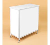 Mostrador de promoción portátil, mostrador de eventos de recepción emergente, mesa de exhibición de ferias, soporte de discurso, soporte de publicidad de cabina de degustación