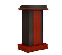 Mostrador de recepción, Atril de madera con cajón y área almacenamiento, podio presentación, atril iglesia for restaurante, boda