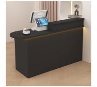 Mostrador de Recepción Compacto Con Cajones Con Cerradura Y Gabinete de Almacenamiento Mesa Mostradors Recepcións Con Manijas de Hardware Resistentes Guías de Deslizamiento Silencioso Y Bisagras