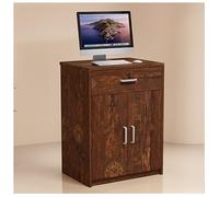 Mostrador de Recepción Compacto Mostrador de Caja Tablero de Estante de 16mm de Grosor Rieles Guía Silenciosos Tres Secciones Bisagras Puerta Con Amortiguación Hidráulica Y Protección Antipinzamiento