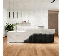 Mostrador de recepción con almacenamiento para oficinas, tiendas y espacios comerciales