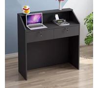 Mostrador De Recepción con Cajón con Cerradura, Mostrador De Caja, Mesa De Mostrador De Caja Minorista, Caja Registradora Multifuncional, para Salones De Belleza, Tiendas De Ropa