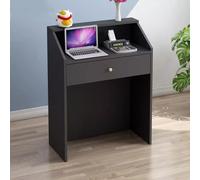 Mostrador De Recepción con Cajón con Cerradura, Mostrador De Caja, Mesa De Mostrador De Caja Minorista, Caja Registradora Multifuncional, para Salones De Belleza, Tiendas De Ropa