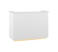 Mostrador de recepción - con iluminación indirecta - con cerradura - estante extraíble para teclado | physa