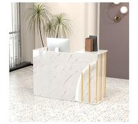 Mostrador de Recepción Modular Con Cajones Con Cerradura Que Cuentan Con Manijas de Metal Deslizadores Silenciosos Ultra Suaves Y Orificios for Administración de Cables for Un Escritorio Ordenado