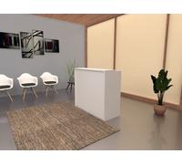 Mostrador Laminado de Recepción de 120x105x50cms. (Color Blanco)