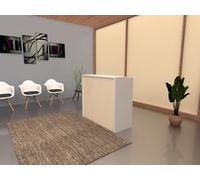 Mostrador Laminado de Recepción de 120x105x50cms. (Color Maple)