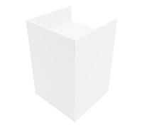 Mostrador para Caja Registradora | MDF Blanco | 60x60x90cm | Diseño modular compacto | 2 estantes | Ideal para tiendas y comercios | Fácil Montaje | Mostrador Recepción Expositor Comercial Recepción