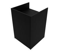 Mostrador para Caja Registradora | MDF Negro | 60x60x90cm | Diseño Modular Compacto | 2 estantes | Ideal para Tiendas y comercios | Fácil Montaje | Mostrador Recepción Expositor Comercial Recepción