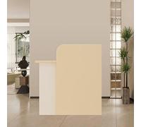 Mostrador Recepcion,Mostradores para Tiendas,Mostradores Recepcion,Mostrador Basic con Cajones,Recepciones Peluqueria,Mueble de Recepción,Balcao de Recepção,Mesa de Recepción de oficina(Apricot white,